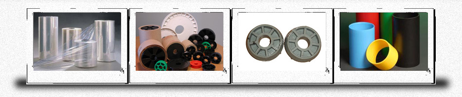 Plastic rolls, gears, rings, tubes, etc.
